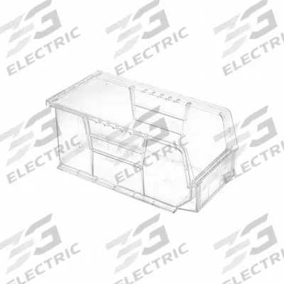 QUANTUM STORAGE SYSTEMS Plastic Bin: 5 1/2 in x 10 7/8 in x 5 in, Clear - Clearview Plastic Bins