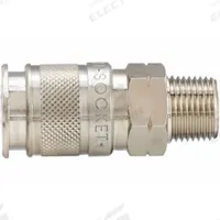 AIGNEP USA Quick Connect Hose Coupling: 1/4 in Body Size, 1/2 in Hose Fitting Size, Sleeve, MNPT (MPN 80191-08). Key specifications — Thread Size: 1/2" -14; Coupling Locking Type: Sleeve; Brand: AIGNEP USA.