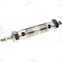 SMC Round Body Cylinder: 2 in Bore, 2 1/2 in Stroke, Non-Repairable, Stainless Steel, Rubber Cushion (MPN NCMW200-0250C). Key specifications — attr1122958: Rotating Rod; attr942235: Carbon Steel; attr942202: SMC; attr942227: Double Rod; attr942243: NCM.