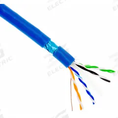 TRIPLETT Data Cable: 1,000 ft Cable Lg, 23 AWG, Commercial, Blue, PVC, CAT6U-1000BL, 6A, Shielded. Key specifications — Conductor Gauge: 23 AWG; Fire Rating: Commercial; Jacket Material: PVC; Brand: TRIPLETT.