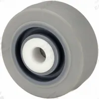 APPROVED VENDOR Caster Wheel: 3 in Wheel Dia., 1 1/4 in Wheel Wd, Rubber, 200 lb Load Rating, Gray (MPN XS0305108). Key specifications — Wheel Core Material: Polypropylene; Wheel/Tread Color: Gray; Brand: APPROVED VENDOR.