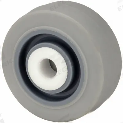 APPROVED VENDOR Caster Wheel: 3 in Wheel Dia., 1 1/4 in Wheel Wd, Rubber, 200 lb Load Rating - Nonmarking Rubber Tread on Plastic Core Wheels