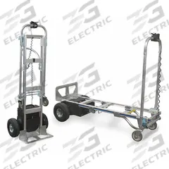 APPROVED VENDOR Convertible Hand Truck: 600 lb Cap, Dual-Handle, Aluminum, 10 in, Pneumatic, Dual- (MPN 220656). Key specifications — Frame Type: Flat Back; Frame Material: Aluminum; Battery Type: Sealed Lead Acid; Brand: APPROVED VENDOR.