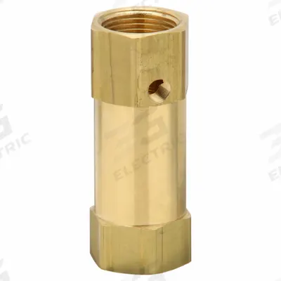 CONRADER Check Valve: In Line, Brass, 1 in (F)NPT, 1 in (F)NPT - Pneumatics