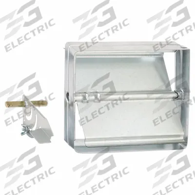 Dayton 5.8"H 7.8"W 2"L GStl Manual Balnc Dampr: 7 3/4 in H, 5 3/4 in W, 1 7/8 in L - Rectangular Manual Balancing Dampers