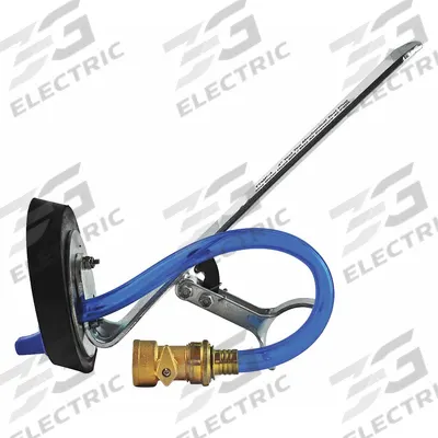 SAFE-T-SEAL Test Plug w/Pressure Valve: Long-Reach Handle, Inside Pipe - Long-Reach Cleanout Blocking Plugs