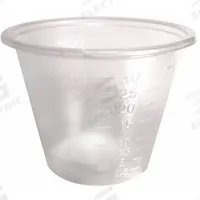 APPROVED VENDOR Medicine Container: Polypropylene, Polypropylene, 1 fl oz, Non-Sterile, Cylindrical (MPN 12301). Key specifications — Brand: APPROVED VENDOR; Clarity: Translucent; Closure Included: No; Pre-Cleaned: None.