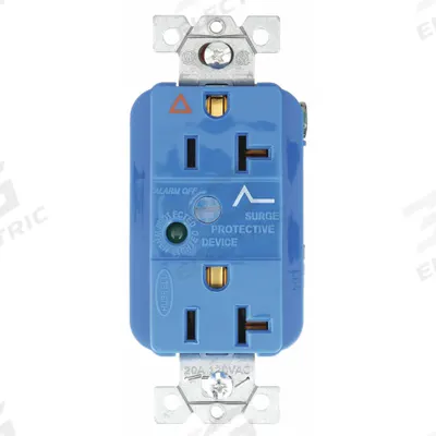 BRYANT Receptacle: Duplex, 5-20, Blue, 125V AC, 20 A, 2 Pole / 3 Wire (MPN SP53IGA) - General Purpose Receptacles