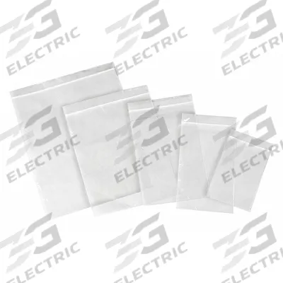 HCS Reclosable Bag: 2 mil Thick, 10 in Wd, 12 in Lg, Hang Hole Not Included - Single-Zip Reclosable Poly Bags