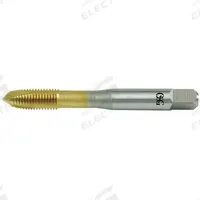 OSG Spiral Point Tap: 5/16"-18 UNC, H5 / 2B-3B, 3 Flute, Plug Chamfer, TiN Coated Cobalt (MPN 1101511105)