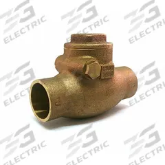 MILWAUKEE VALVE Swing Check Valve: Swing, Inline Valve Body, 2 in Pipe Size, Sweat x Sweat, Bronze (MPN 1510T 2). Key specifications — Brand: MILWAUKEE VALVE.