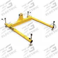 MILLER BY PIP Three-Piece Portable Base: 10 in, Floor Mnt, One-Piece Arm, 50 in Lg, Yellow, Base (MPN DH-4/). Key specifications — Brand: MILLER BY PIP; Features: Built-in Level Indicator; Color: Yellow; Confined Space Component: Base; Compatible Component: One-Piece Arm; For Use With: Mfr. No. DH-21; Mounting Type: Freestanding; Finish: Powder Coated.