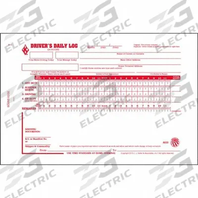 JJ KELLER Driver Logbook: Driver's Daily Log Book, Carbon, English, 2-Ply, 31 Forms - Tractor-Trailer & Truck Driver Logbooks