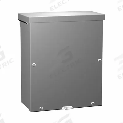 HAMMOND Junction Box: Galvanized Steel, 15 in x 12 in x 8 in, 3R, Solid Cover, Screw On - Steel Enclosures with Screw-On Covers