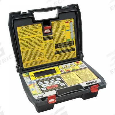 EXTECH Megohmmeter: 800 kiloohm to 500 gigohm, CAT III 300V, Digital, No Output - Standard Feature Megohmmeters