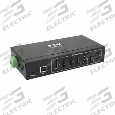EATON TRIPP LITE Laptop Hub: 7 Ports, Black - DIN Rail-Mount Multiport Hubs
