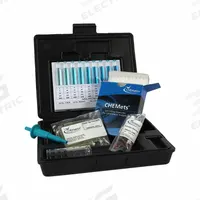 CHEMETRICS Water Quality Test Kit: Sulfide, 125 to 1,250 ppm, 125 ppm, 30 Tests (MPN K-9520B). Key specifications — Includes: HR CHEMets® Refill Ampoules; Range: 125 to 1,250 ppm; Sensitivity: 125 ppm; Test Parameters: Sulfide.
