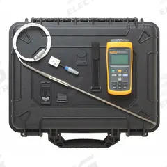 FLUKE Thermometer: -328°F to 4,199°F, -328°F to 1,832°F, 2 Channels, RS-232 (MPN 1524-P4-156). Key specifications — Accuracy: ±0.24 °C (Type J, K, L, M); Brand: FLUKE; Thermocouple Temperature Fahrenheit - Maximum: 4,199 °F.