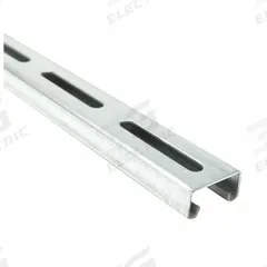 Strut Channel - Slotted: Steel, Pre-Galvanized, 14 ga Gauge, Slotted Holes, 4 in Slot Spacing (MPN FS-500SL PG 120.00). Key specifications — Material: Steel; Color: Silver; Finish: Pre-Galvanized; Hole Size: 13/32 in x 3 in; Hole Spacing: 4 in Center to Center; Slot Type: Long Slotted; Brand: APPROVED VENDOR.