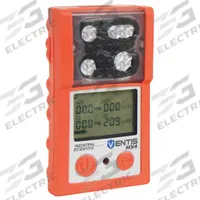 INDUSTRIAL SCIENTIFIC Multi-Gas Detector: IP66/IP67, INDUSTRIAL SCIENTIFIC Ventis MX4, Lithium Ion (MPN VTS-K0033001101). Key specifications — Gas Detected: Carbon Monoxide; Housing Color: Orange; Battery Chemistry: Lithium Ion.