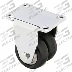 APPROVED VENDOR Plate Caster: Rigid, No Brake, Rubber, 2 1/2 in Wheel Dia, 1 in Wheel Wd, Slot, Ball (MPN P9R-SRP025K-P-CF). Key specifications — attr1093313: Ball; attr1093347: Black; attr1093360: APPROVED VENDOR; attr1172362: Rigid.