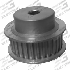 DAYTON Timing Pulley: Curvilinear, Fixed, For 9 mm Belt Wd, 34 Teeth, 3 mm Pitch, Aluminum (MPN 34-3M09M6FA6). Key specifications — Brand: DAYTON; Finish: Clear Anodized; For Belt Series: Powerhouse®.