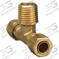 PARKER Compression Tee Fitting: 1/4 in OD x 1/4 in OD x 1/4 in Pipe Fitting Size, Brass, 10 PK (MPN 172CA-4-4). Key specifications — Brand: PARKER.