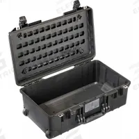 PELICAN Lid Panel: 13 in x 14 in, 56 Openings, Twist Cam Locks, Plastic, Black (MPN 015350-5200-110). Key specifications — Compatible Manufacturer Model Number: 1535; Attachment Type: Twist Cam Locks; Material: Plastic; Color: Black; Brand: PELICAN.