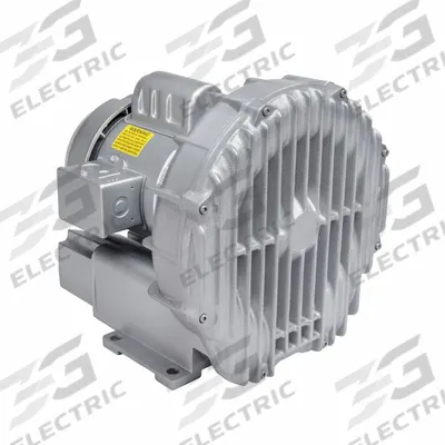 GAST Regenerative Blower: 3.5 hp, 80 in wc Max Op Pressure, 80 in wc Max Vacuum - 1-Stage Regenerative Blowers