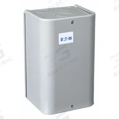EATON Definite Purpose Contactor: 1 Poles, 480V AC, 50 A, Non-Reversing (MPN C25DGJ350C). Key specifications — Brand: EATON; Coil Voltage: 440-480V AC; Contactor Style: HVACR Definite Purpose Contactor; Frame Size: D; Terminal Connection Type: Quick-Disconnect Terminals; Maximum Voltage Rating: 690V AC; Series: C25 Series; Phase: Three.