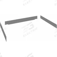 TENNSCO Back & Side Stop Kit: 48 in Overall Wd, 36 in Overall Dp, Steel, Gray, Gray (MPN SB-3648). Key specifications — Material: Steel.