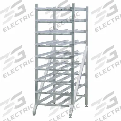 NEW AGE INDUSTRIAL Can Rack: Full Size, 8 Shelves, 513 Cans Held, Stationary - Stationary Can Racks