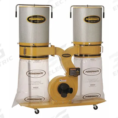 POWERMATIC Wood Dust Collector: Single-Stage, 230V AC - Mobile Single-Stage Wood Dust Collectors with Cartridge Filter