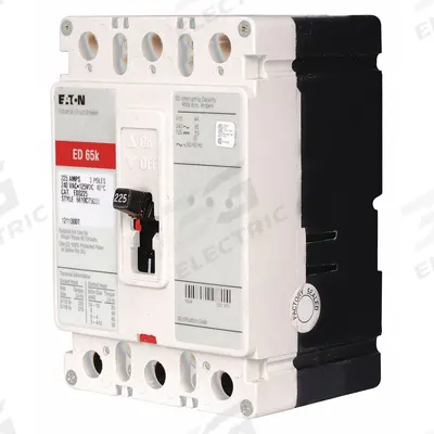EATON Molded Case Circuit Breaker: 125 A Amps, 65kA at 240V AC, Fixed, ABC, Load Side Lug - FD-Frame Eaton Molded Case Circuit Breakers