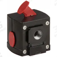 ARO Air Line Lockout Valve: 3/8 in NPT, 3/8 in NPT Outlet Size, 250 psi Max Op Pressure, 2000 (MPN 104392-3). Key specifications — attr110771: 104392-3; attr110802: 2000.