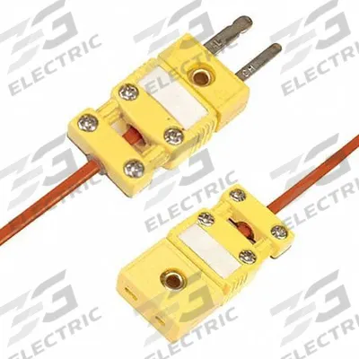OMEGA Temperature Probe Connectors & Adapters: Plug, For Type K Thermocouple Type - Thermocouple Plugs