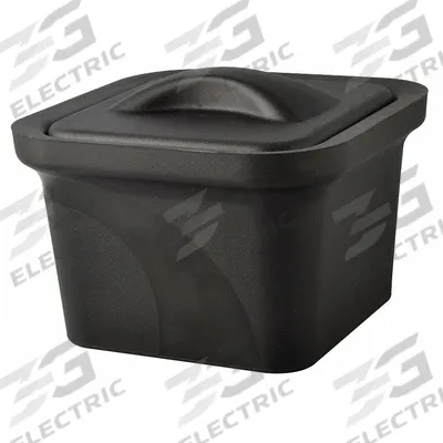 MAGIC Ice Bucket with Lid: 1 L Capacity, Rectangular, Polyurethane Foam, Black - Ice Buckets & Pans