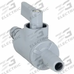 APPROVED VENDOR Manual Two-Way Ball Valve: 3/8 in, PVC, Straight, Barb x Barb, Full Port Ball Port (MPN 3997790). Key specifications — Brand: APPROVED VENDOR; Handle: Wedge.