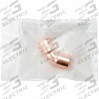 STREAMLINE Sweat Fitting Elbow: 1 in CTS x 1 in CTS, Cup x Cup, No Center Stop, Wrot Copper (MPN W 03044CB)