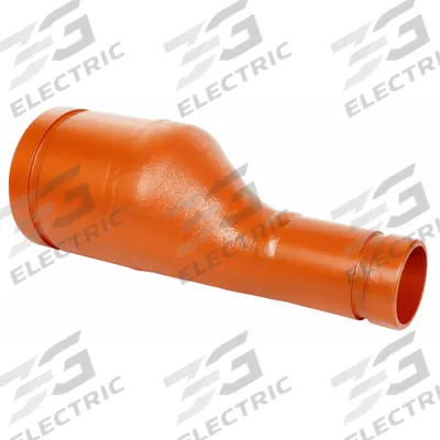 GRUVLOK Metal Pipe Straight: Eccentric Reducer, 4 in x 3 in, Ductile Iron - Grooved Pipe Fittings