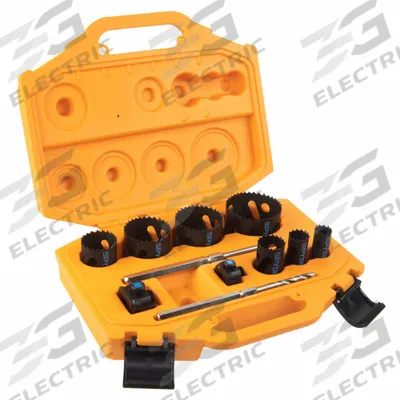 SPYDER Hole Saw Kit: 11 Pieces, 1 7/8 in Max. Cutting Dp, Bi-Metal - Multi-Material-Cutting Hole Saw Kits