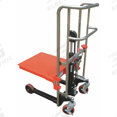 Dayton Platform Lift Truck: 880 lb, 8 in to 33 1/2 in, Steel - Platform Lift Trucks