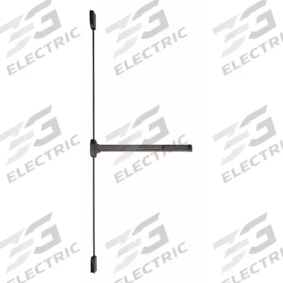 FALCON EXITS Surface Vertical Rod: 4 ft Max Door Wd - Surface Vertical Rod Push Bars