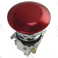 EATON Mushroom Head Push Button: Non-Illuminated, Mushroom Head Profile, Metallic, 30 mm, 1NO (MPN 10250T172-53). Key specifications — Brand: EATON; Action: Momentary; Series: 10250T; Push Button Material Type: Metallic.