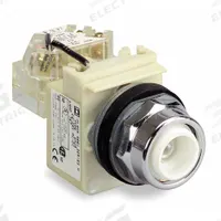 SCHNEIDER ELECTRIC Pilot Light: 30 mm Panel Mounting Size, No Lens Included, Incandescent (MPN 9001KT38). Key specifications — Lens Color: No Lens Included; Series: 9001K; Brand: SCHNEIDER; Includes Push-To-Test: Push-To-Test Included.