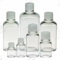 Media Bottle: PET, 2.03 fl oz Capacity - oz, 60 mL Capacity - mL, Closure Included, Sterile, HDPE (MPN PTC0060S-C). Key specifications — Graduated: Yes; Closure Type: Screw-On; Body Color: Colorless; Brand: APPROVED VENDOR.