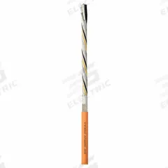 CHAINFLEX Servo Motor Cable: Orange, PVC Jacket, 1,000 V Volt (MPN CF220ULH102404). Key specifications — Conductor Grouping: (4) 12 AWG/Shielded Twisted Pair 17 AWG/Shielded Twisted Pair 22 AWG; Includes Ground: Yes; Overall Length: Order by the Foot; Minimum Bend Radius Factor - Fixed: 5 x OD; Minimum Bend Radius Factor - Flexible: 8 x OD; Brand: CHAINFLEX.