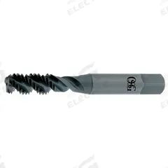OSG Spiral Flute Tap: 1/2"-13 UNC, H5 / 2B-3B, 3 Flute, Plug Chamfer, TiCN Coated High Speed Steel (MPN 5007008)