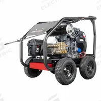SIMPSON Gas-Powered Pressure Washer: Heavy Duty, Cart, 5,000 psi, 5 gpm, 688 cc Engine Displacement (MPN SW5050HUGL). Key specifications — attr1034381: Honda; attr1037666: SIMPSON.