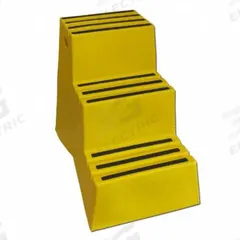 DPI Step Stool: 3 Steps, 2.4 ft Overall Ht, 500 lb Load Cap, Plastic, 2.4 ft Standing Ht (MPN ST327-14). Key specifications — Brand: DPI; Color: Yellow.